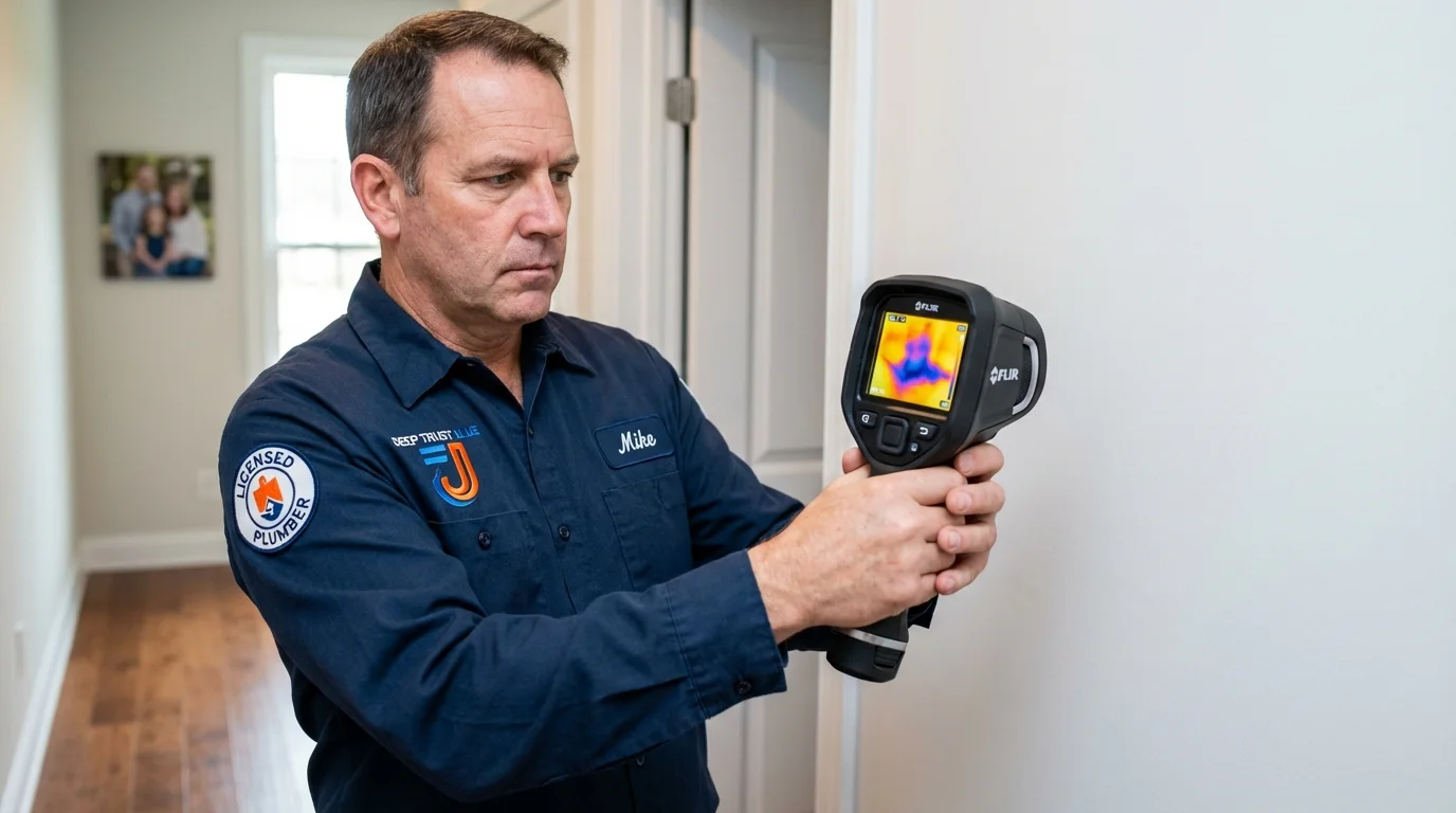 Thermal imaging leak detection by Johns Plumbing LLC in Wytheville